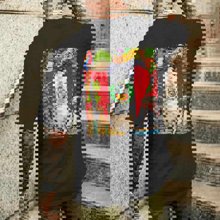 ペルー ペルー国旗 ペルーのルーツ ペルーの遺産 誇り高きペルー人 ペルーの誇り メンズTシャツ バックプリント 彼への贈り物