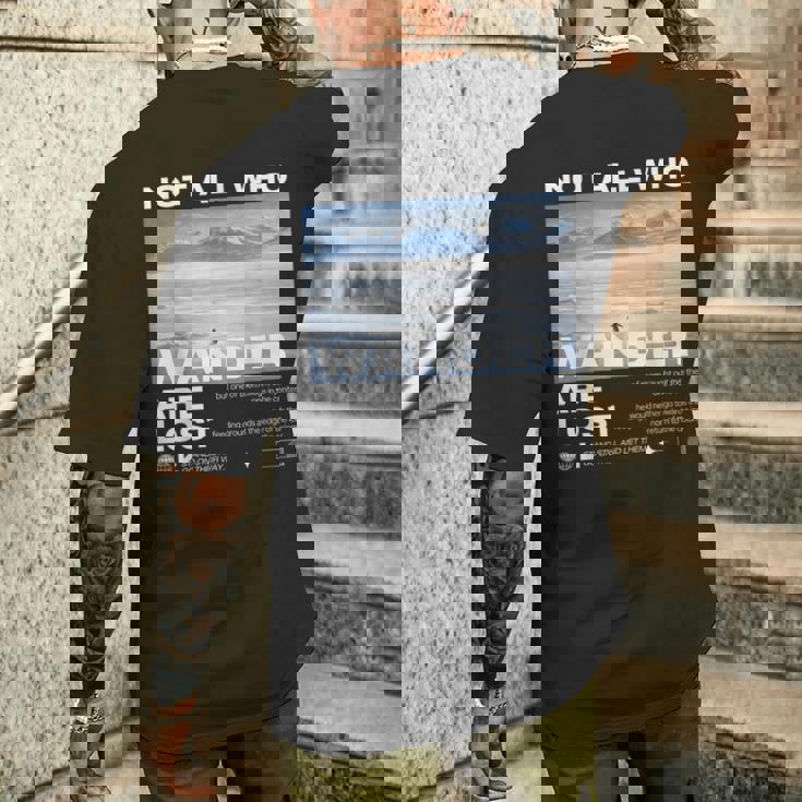 ペンギン「でもどうして」Mountain But Why Meme メンズTシャツ バックプリント 彼への贈り物