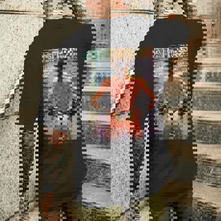 ペントハウスマガジン 1985年11月 Xxx ビキニモデル ビンテージビーチ メンズTシャツ バックプリント 彼への贈り物