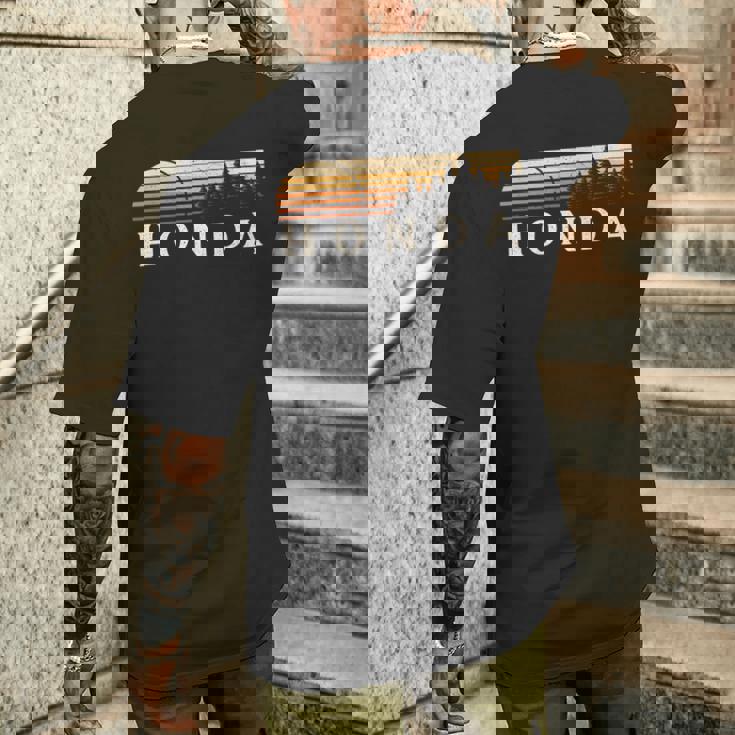 ホンダ、カリフォルニア州ヴィンテージエバーグリーンサンセット80年代レトロ。 長袖tシャツ メンズTシャツ バックプリント 彼への贈り物