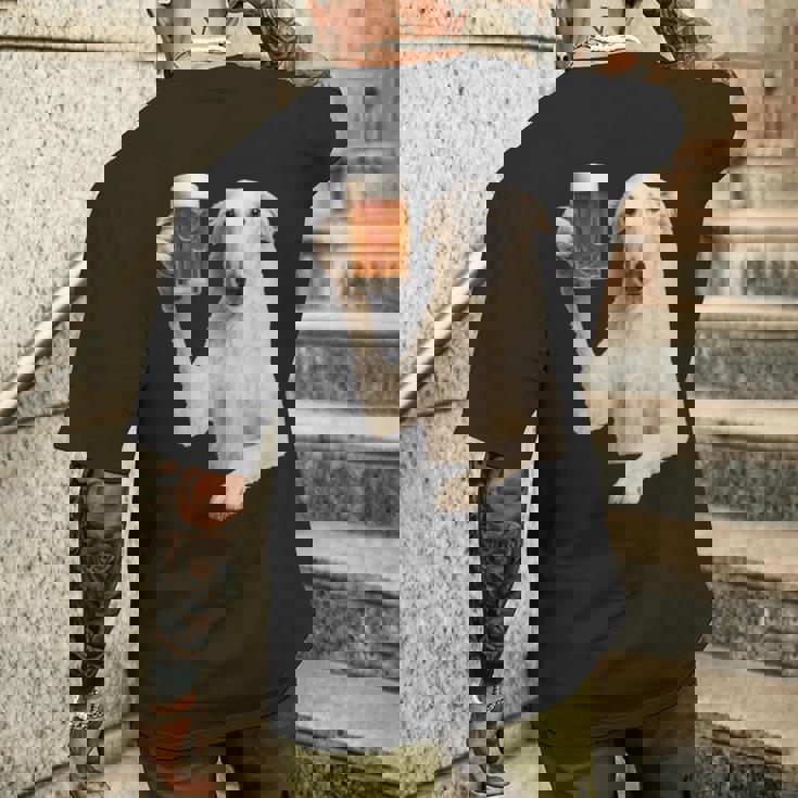 ボルゾイビール メンズTシャツ バックプリント 彼への贈り物