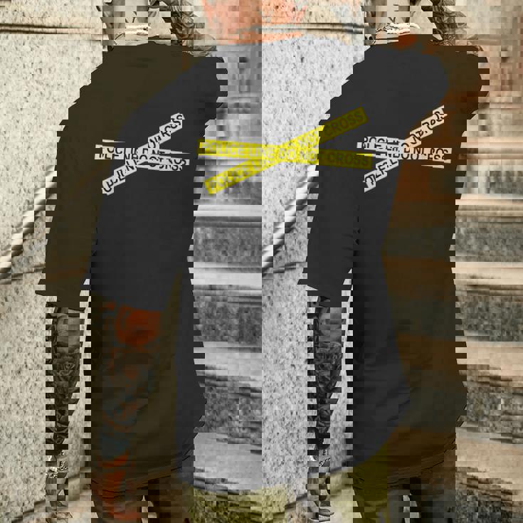 ポリスライン メンズTシャツ バックプリント 彼への贈り物