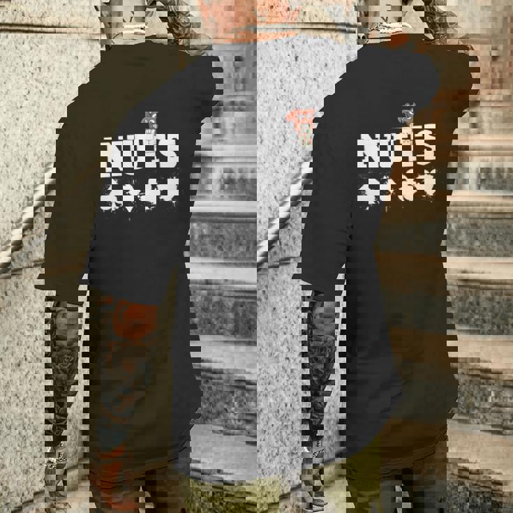 ポーカーデザイン リスの実カードゲーム ポーカーギフト 長袖tシャツ メンズTシャツ バックプリント 彼への贈り物