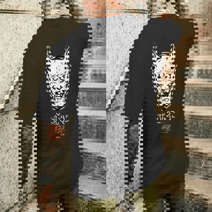 ポールプリンセス 鬼 メンズTシャツ バックプリント 彼への贈り物