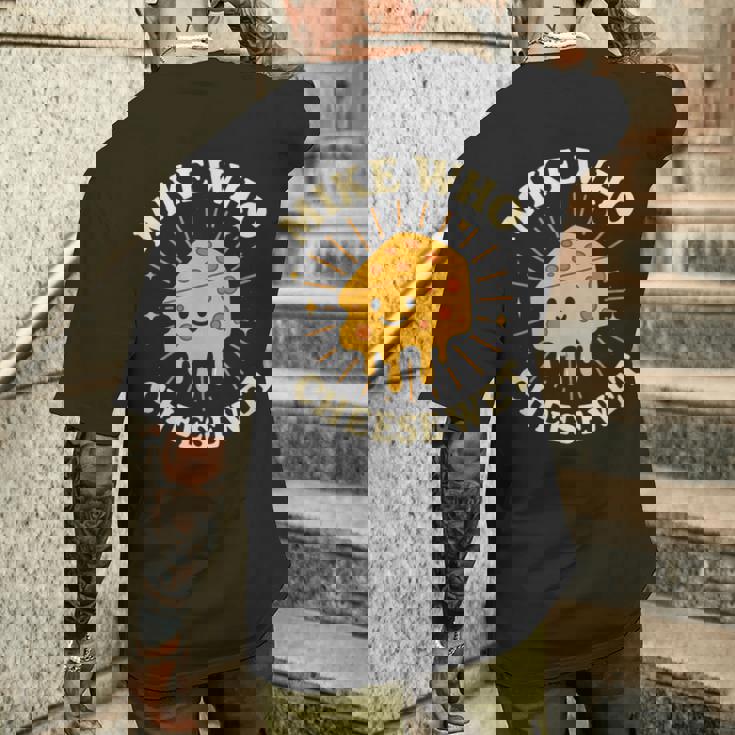 マイク・フー チーズ 濡れ 不適切 不潔な女 恥ずかしい メンズTシャツ バックプリント 彼への贈り物