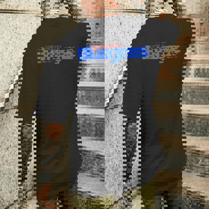 ミュージシャンやリスナーのためにブルーグラスを演奏するのが大好きです メンズTシャツ バックプリント 彼への贈り物