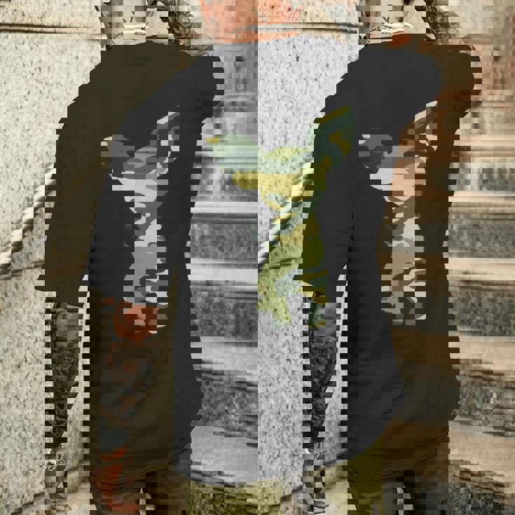 ミリタリー チワワ カモ メンズ プリント Us Dog Pup 退役軍人ギフト メンズTシャツ バックプリント 彼への贈り物