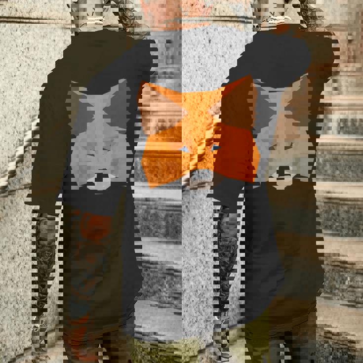 メタマスクフォックス メンズTシャツ バックプリント 彼への贈り物