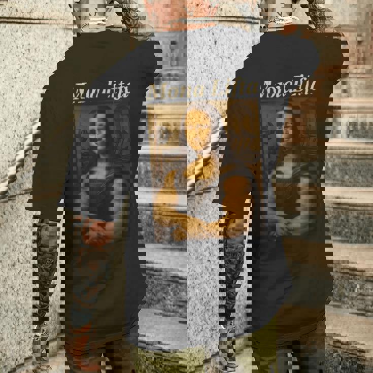 モナ・リフタ マッスル モナリザ ボディービル フィットネス ジム愛好家 メンズTシャツ バックプリント 彼への贈り物