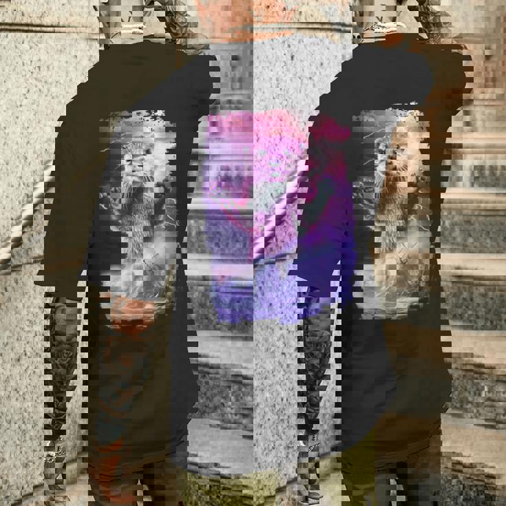 モンスター・クラーケン カワウソ神話 深海の生き物 メンズTシャツ バックプリント 彼への贈り物