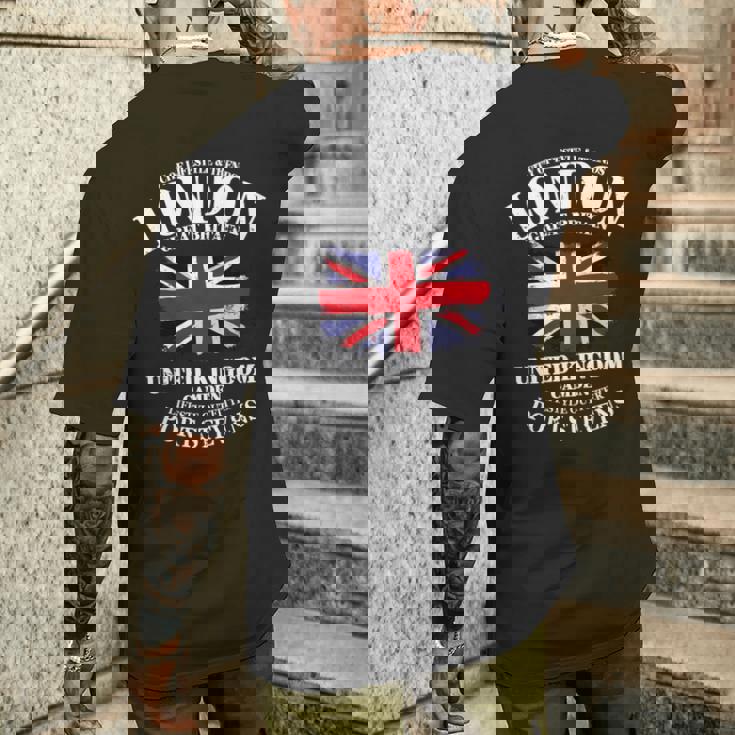 ユニオンジャック 英国の国旗 グレートブリテン ロンドン Union Jack 長袖tシャツ メンズTシャツ バックプリント 彼への贈り物