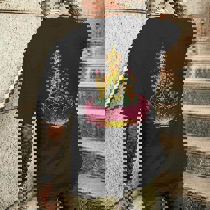 ラクシュミー女神 メンズTシャツ バックプリント 彼への贈り物