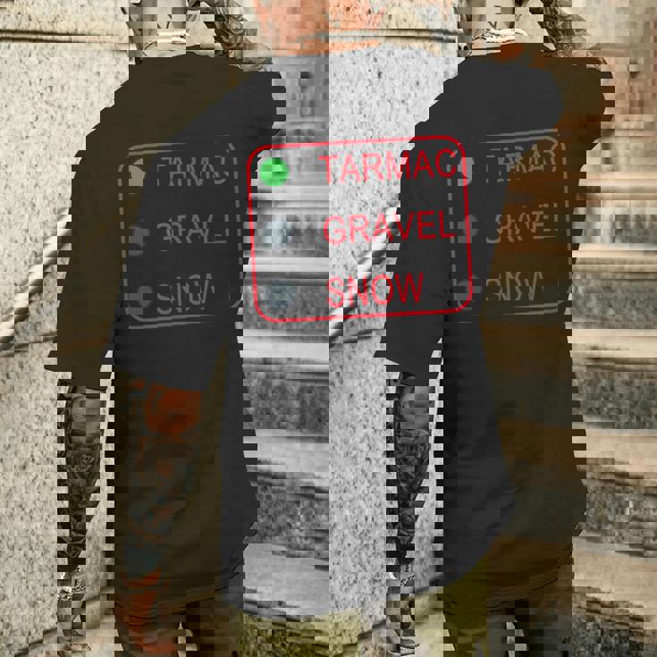 ランサー Evo 9 Ix ターマック 砂利 雪 メンズTシャツ バックプリント 彼への贈り物