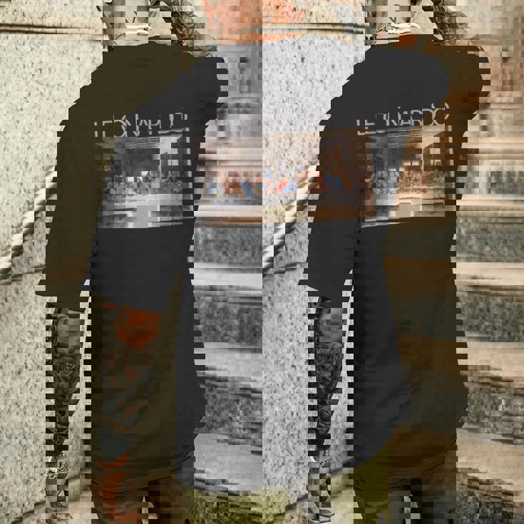 レオナルド ダヴィンチ 面白いtシャツ アート 絵画 メンズ 面白い 服 美術 おもしろ ネタ メンズTシャツ バックプリント 彼への贈り物