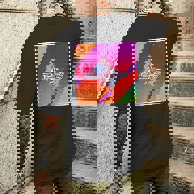 レトロ ヴィンテージ 美的 アヌンナキ メンズTシャツ バックプリント 彼への贈り物