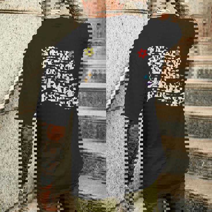 レトログルーヴィー。シャデーが多すぎることはありません。 メンズTシャツ バックプリント 彼への贈り物