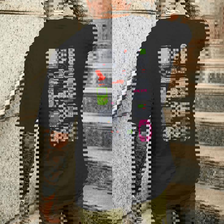 レトロゲーム機 メンズTシャツ バックプリント 彼への贈り物