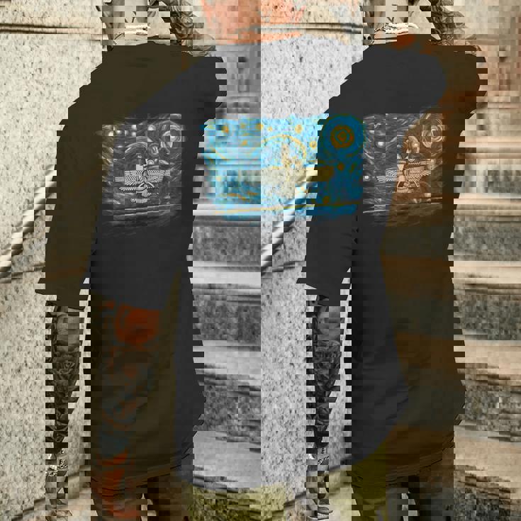 レトロヴィンテージスタイルアヌンナキ メンズTシャツ バックプリント 彼への贈り物