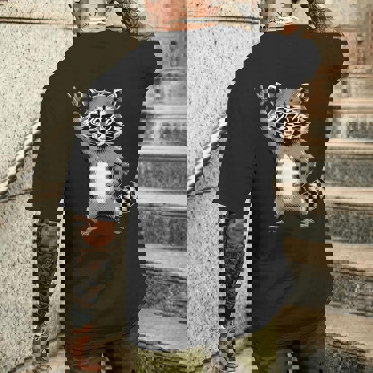 ロックンラスカルサングラスでクール メンズTシャツ バックプリント 彼への贈り物