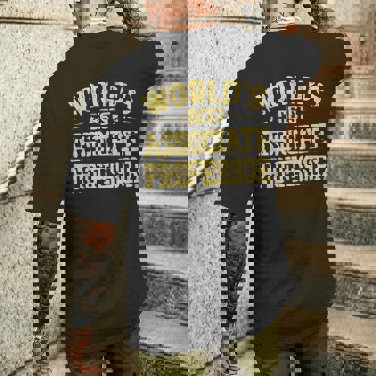 ワールドベスト准教授職位准教授 メンズTシャツ バックプリント 彼への贈り物