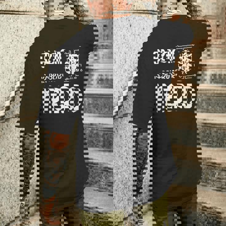 ヴィンテージ NERDファレル Brain Is Forever Nerd ギフトアイデア メンズTシャツ バックプリント 彼への贈り物