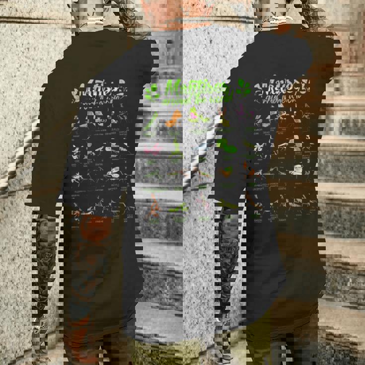 世界のカマキリ カマキリ メンズTシャツ バックプリント 彼への贈り物