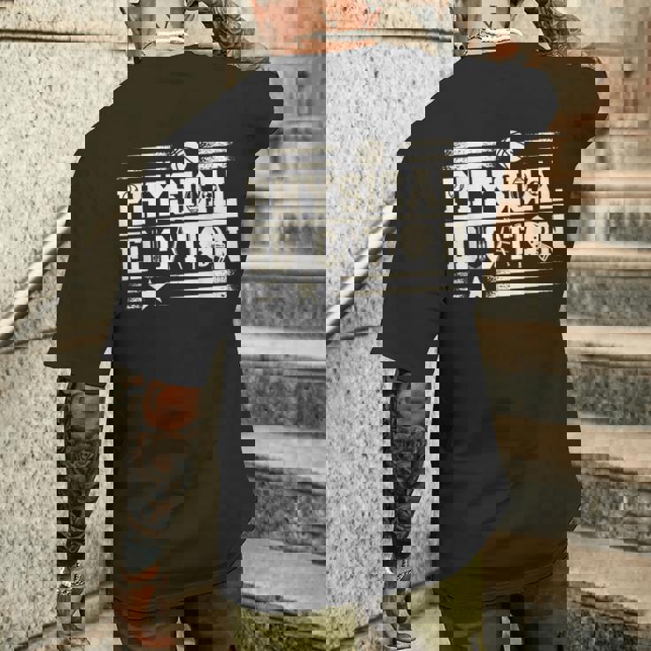 体育の先生 メンズTシャツ バックプリント 彼への贈り物