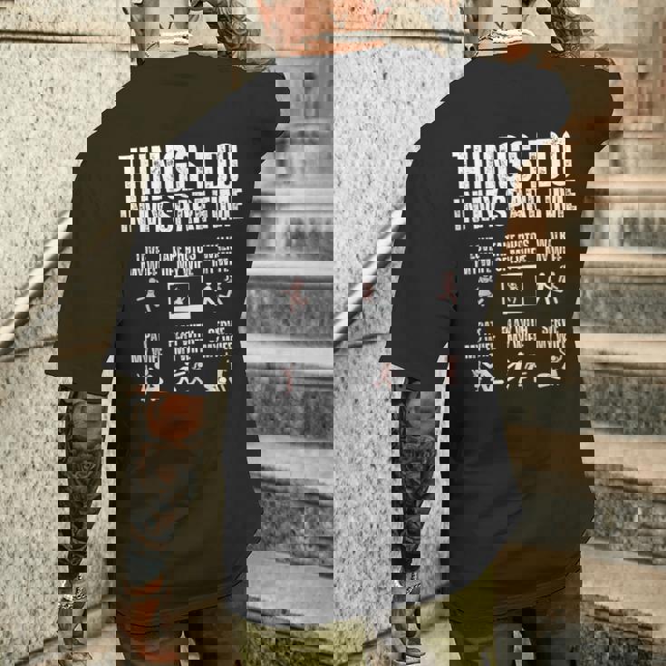 余暇にすること愛妻が大好き メンズTシャツ バックプリント 彼への贈り物