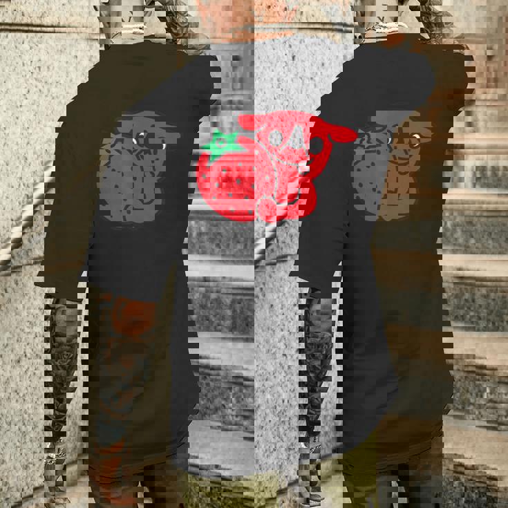 千葉県ご当地キャラいちごバージョン メンズTシャツ バックプリント 彼への贈り物