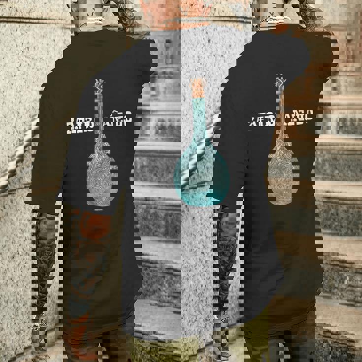 古くなったサファイア テキーラ 一口飲料 ヴィンテージドリンク製品 メンズTシャツ バックプリント 彼への贈り物