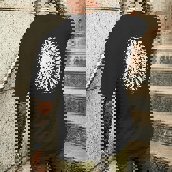 古生物学 アンモナイトプリント、古生物学者 化石アンモナイト メンズTシャツ バックプリント 彼への贈り物