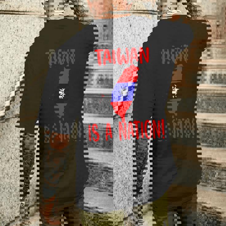 台湾は国です！ 中国を止めろ！ 長袖tシャツ メンズTシャツ バックプリント 彼への贈り物