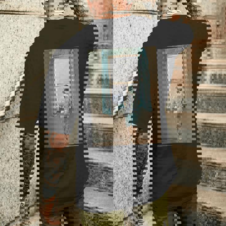 名画イラスト メンズTシャツ バックプリント 彼への贈り物