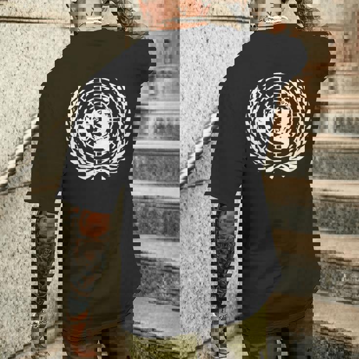 国連旗 メンズTシャツ バックプリント 彼への贈り物