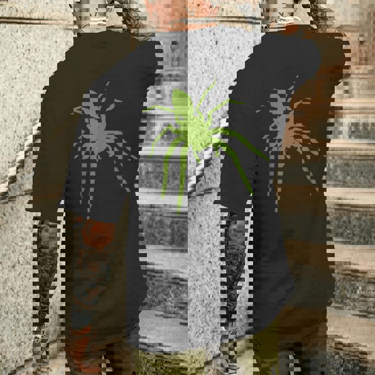 大きな蜘蛛とタランチュラと蜘蛛の巣 蜘蛛が好きです。 メンズTシャツ バックプリント 彼への贈り物