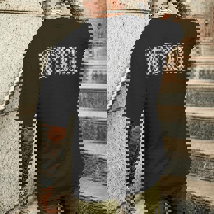 宮城 日本 メンズTシャツ バックプリント 彼への贈り物