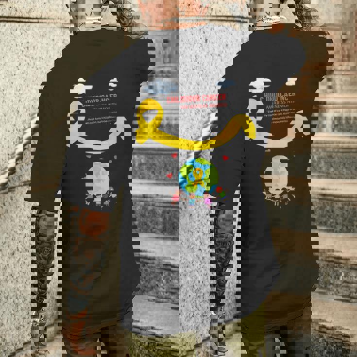 小児がん啓発月間 メンズTシャツ バックプリント 彼への贈り物