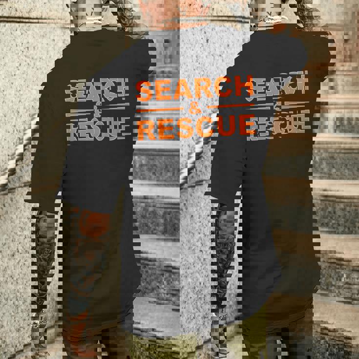 捜索救助 緊急対応捜索チームar ユニフォーム メンズTシャツ バックプリント 彼への贈り物