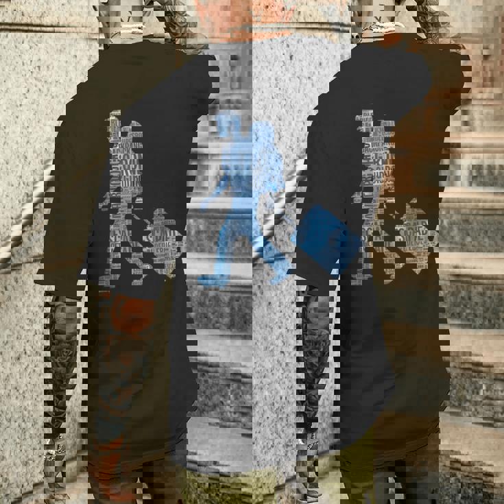 旅への冒険心を抱くシルエットデザイン 世界を巡る旅人たち メンズTシャツ バックプリント 彼への贈り物