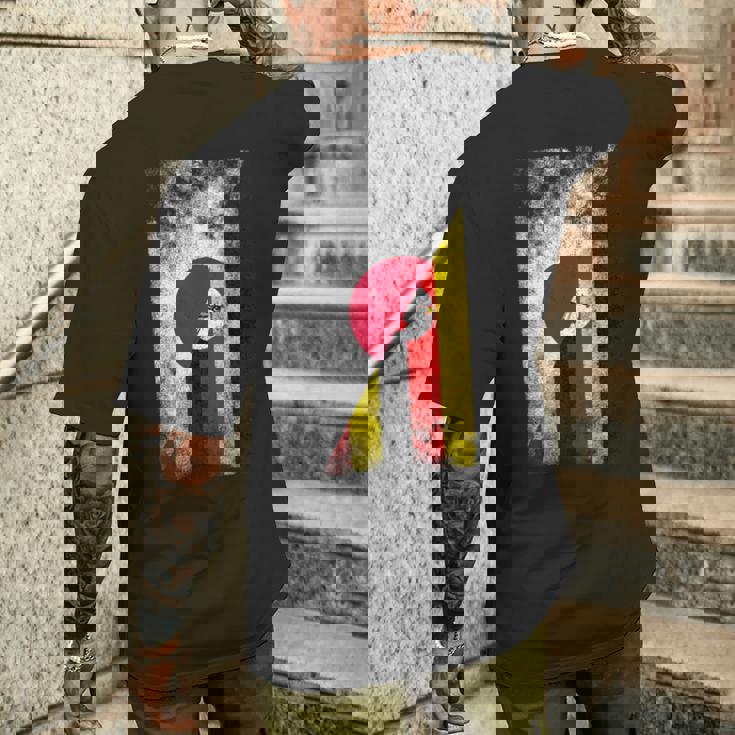 日本ウガンダ国旗 日本ウガンダ メンズTシャツ バックプリント 彼への贈り物