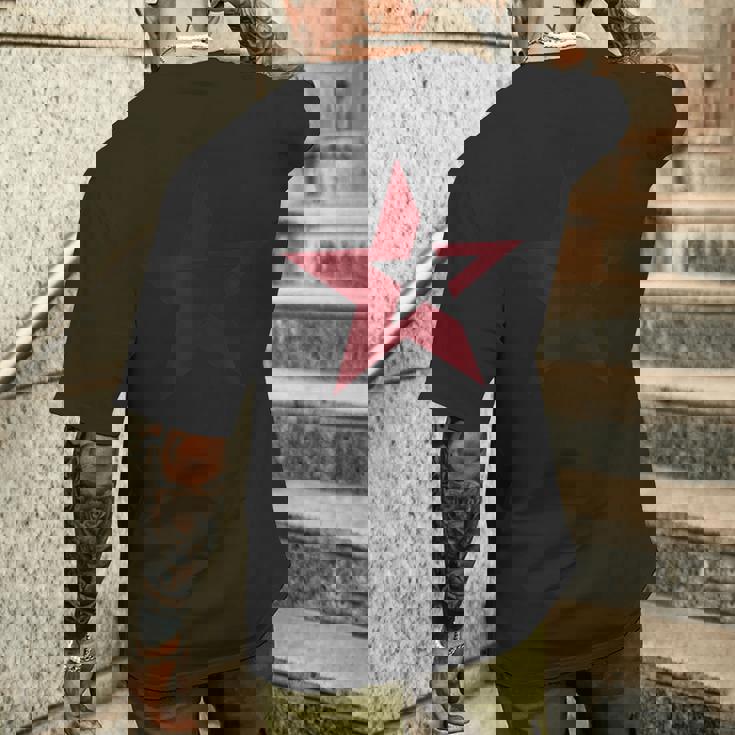 星 星柄 スター メンズ 半袖 ロック アメリカン おしゃれ かっこいい 大きいサイズ 黒 春夏 ドゥーブルステラ メンズTシャツ バックプリント 彼への贈り物