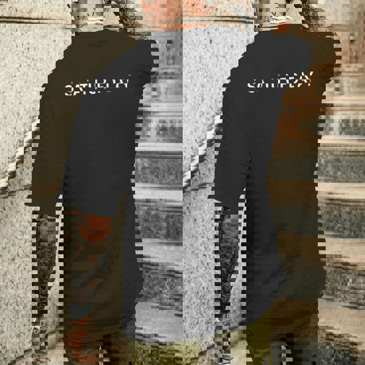 曜日 土曜日 日曜日 月曜日 火曜日 水曜日 メンズTシャツ バックプリント 彼への贈り物