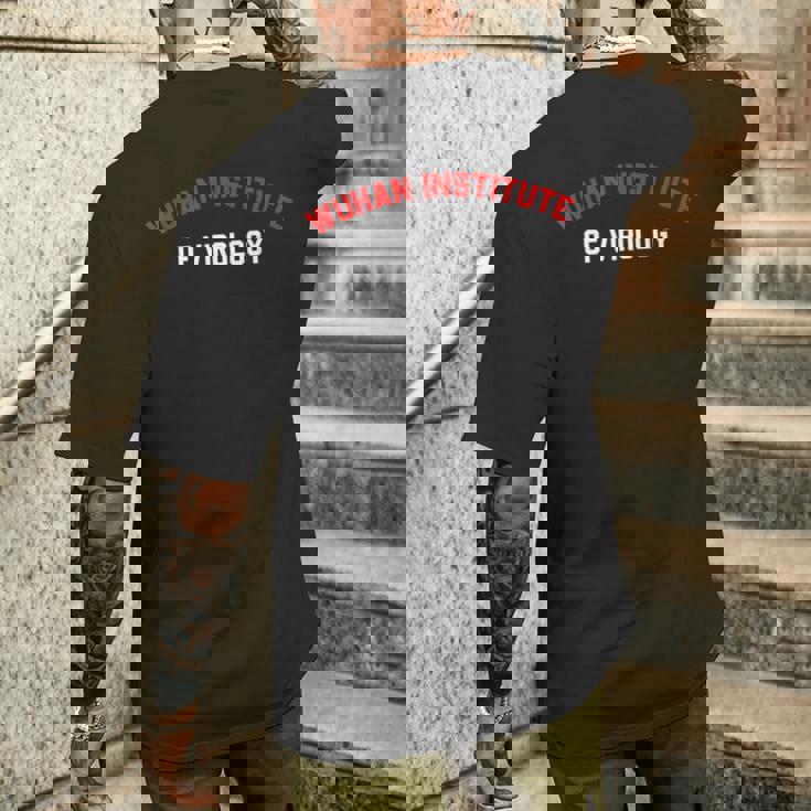 武漢ウイルス学研究所アパレル メンズTシャツ バックプリント 彼への贈り物