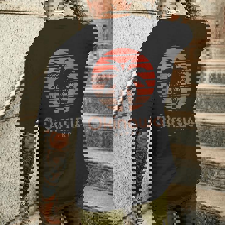 沖縄 日本旅行 休日 お土産 ビーチ メンズTシャツ バックプリント 彼への贈り物