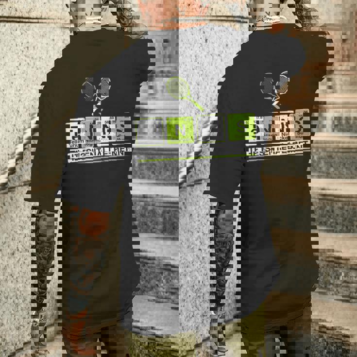 理科 先生 化学 教授 テニス 選手 スポーツ 長袖tシャツ メンズTシャツ バックプリント 彼への贈り物