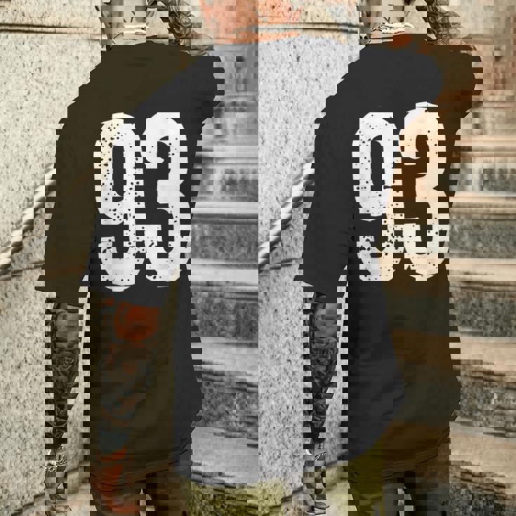 番号 93 メンズTシャツ バックプリント 彼への贈り物