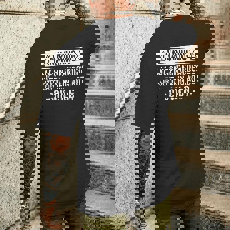 社会学を愛する人への面白いギフト。 メンズTシャツ バックプリント 彼への贈り物