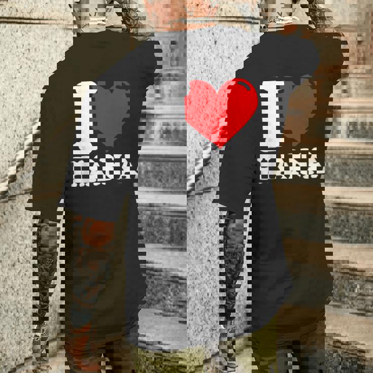 私はハナという名前が大好きです メンズTシャツ バックプリント 彼への贈り物