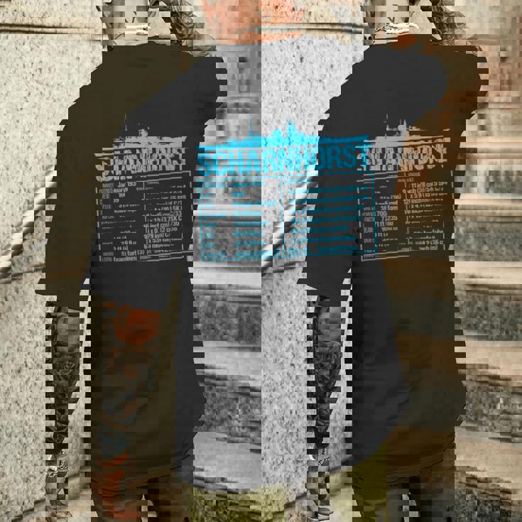 第二次世界大戦 シューンホルスト ドイツ戦艦 ヴェルマハト メンズTシャツ バックプリント 彼への贈り物