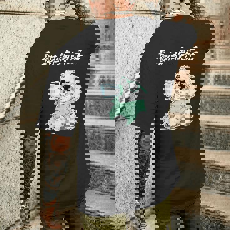 褒めたら伸びる子 マルチーズ グッズ 犬 おもしろ 面白い ネタ 笑える かわいい メンズTシャツ バックプリント 彼への贈り物